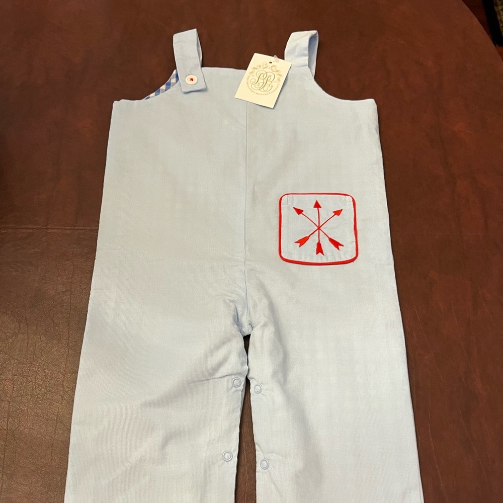 TBBC Beaufort Bonnet Company Lightweight Corduroy overalls Size 18-24 months NWT